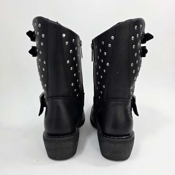 Harley-Davidson Shirley Leather motorcycle Rider Boots Women's Black Size 8.5 - Picture 6 of 16